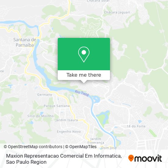 Mapa Maxion Representacao Comercial Em Informatica