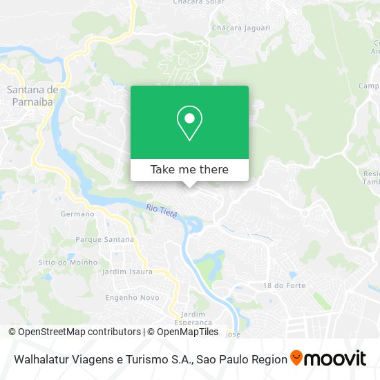 Mapa Walhalatur Viagens e Turismo S.A.