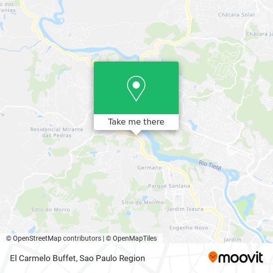 El Carmelo Buffet map