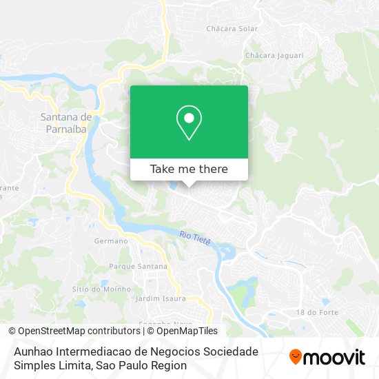 Mapa Aunhao Intermediacao de Negocios Sociedade Simples Limita