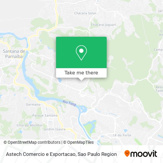 Astech Comercio e Exportacao map