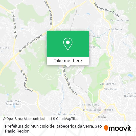Prefeitura do Município de Itapecerica da Serra map