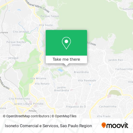 Mapa Isoneto Comercial e Servicos