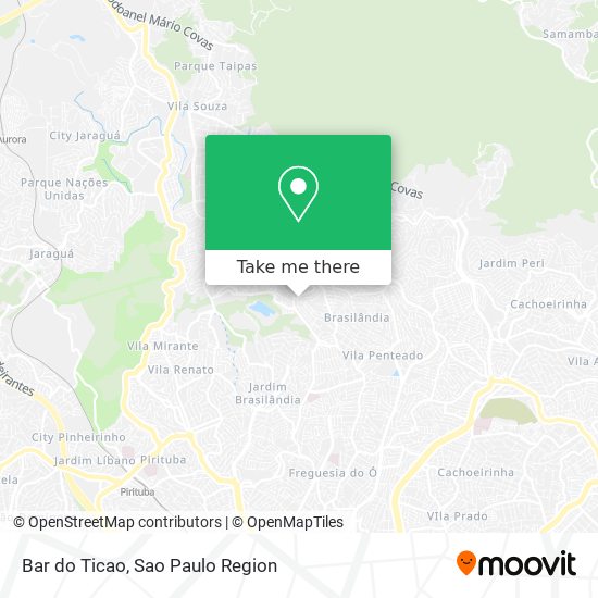 Bar do Ticao map