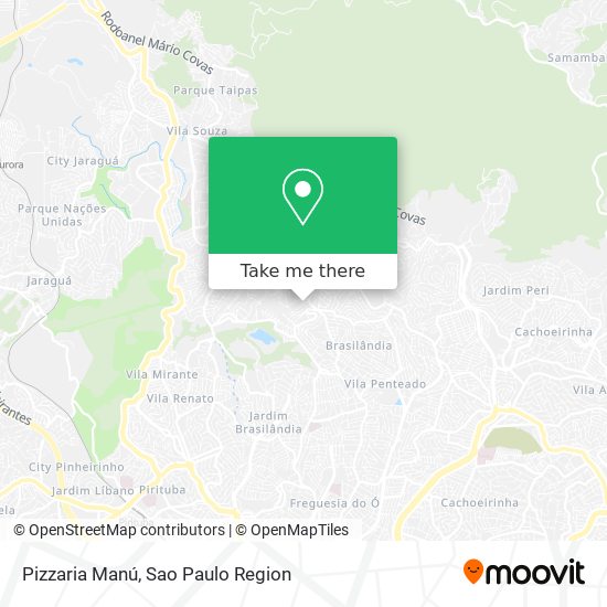 Mapa Pizzaria Manú