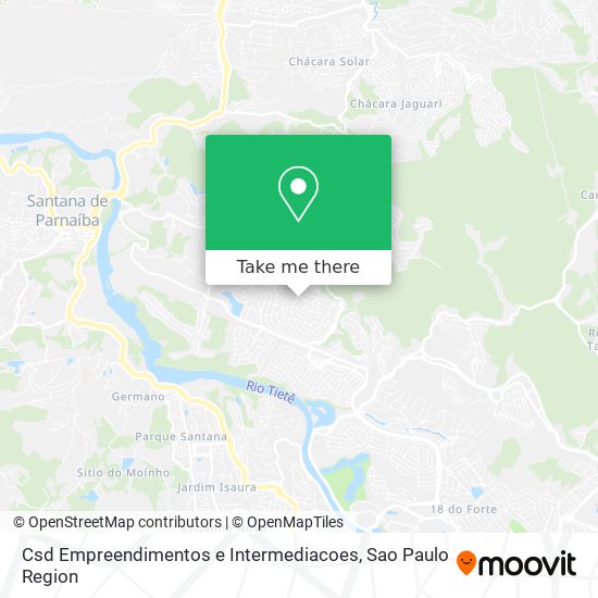 Mapa Csd Empreendimentos e Intermediacoes