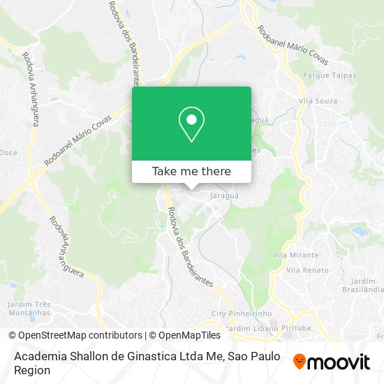 Mapa Academia Shallon de Ginastica Ltda Me