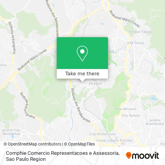 Mapa Comphie Comercio Representacoes e Assessoria