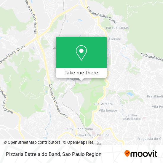 Pizzaria Estrela do Band map