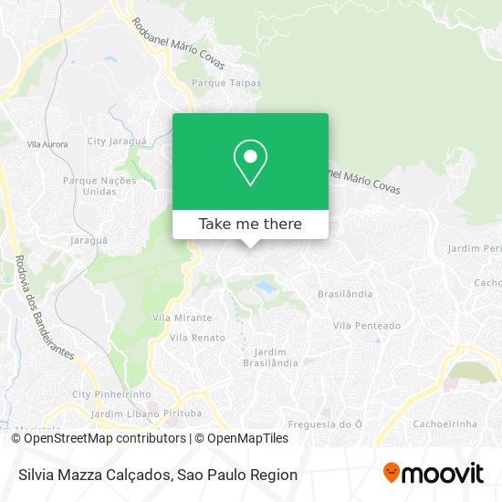 Mapa Silvia Mazza Calçados