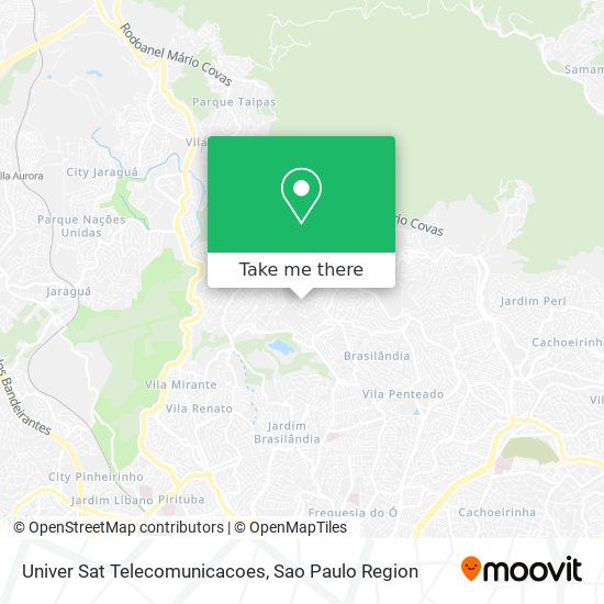 Mapa Univer Sat Telecomunicacoes