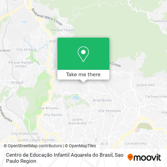 Mapa Centro de Educação Infantil Aquarela do Brasil