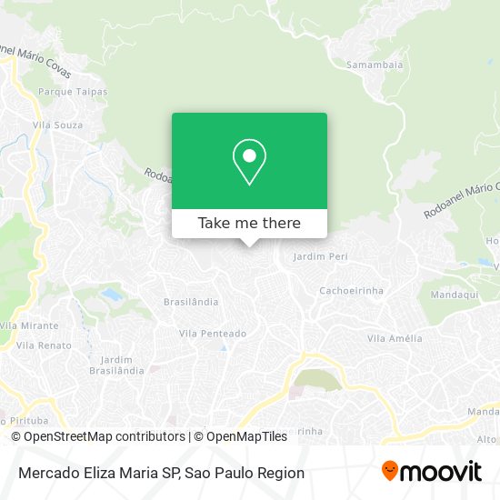Mercado Eliza Maria SP map