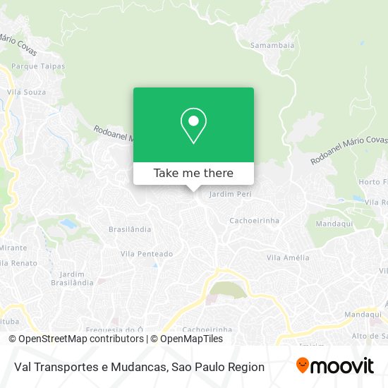 Mapa Val Transportes e Mudancas