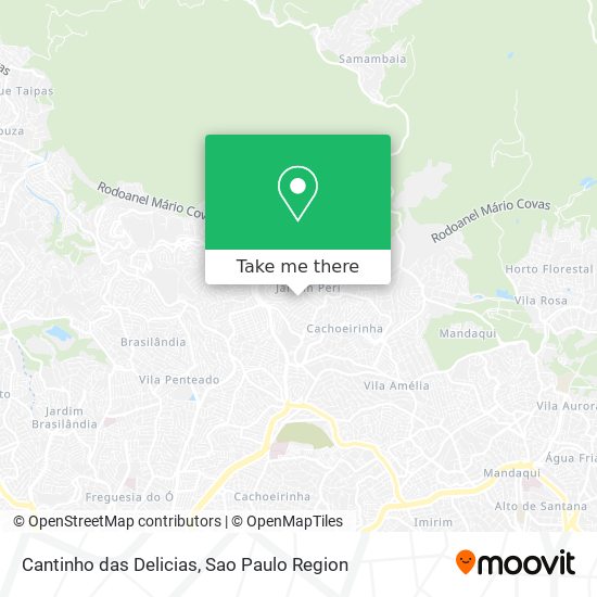 Cantinho das Delicias map