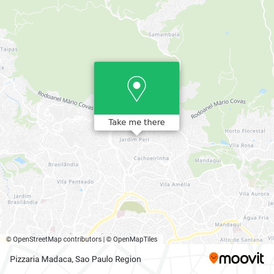 Pizzaria Madaca map