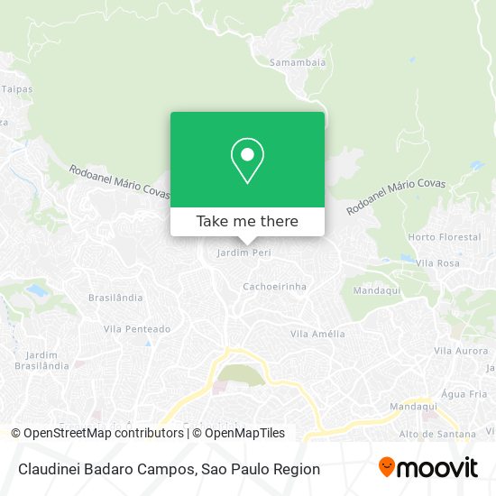 Claudinei Badaro Campos map