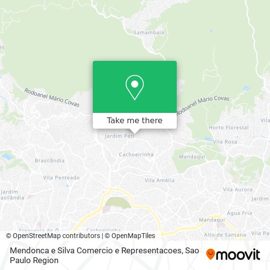 Mapa Mendonca e Silva Comercio e Representacoes