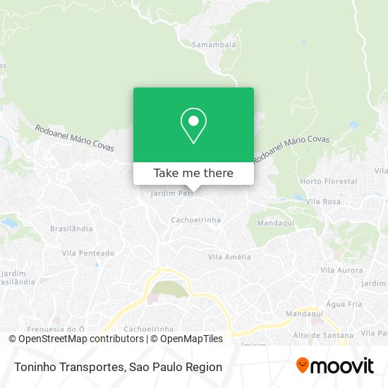 Toninho Transportes map