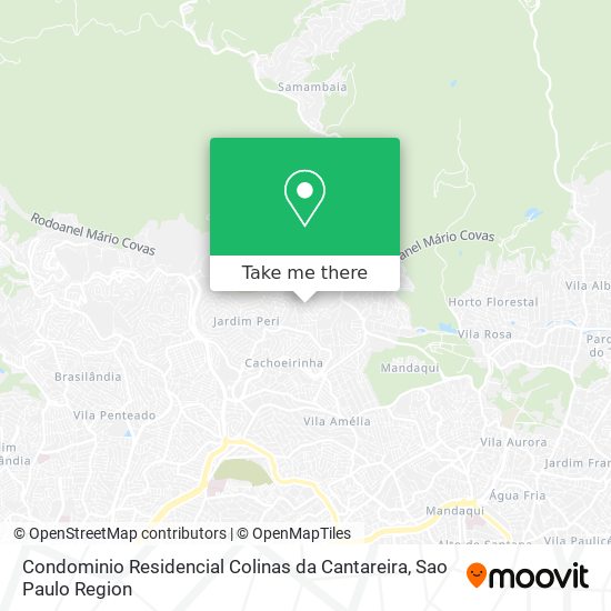 Condominio Residencial Colinas da Cantareira map