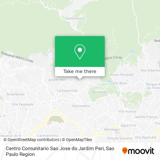 Centro Comunitario Sao Jose do Jardim Peri map