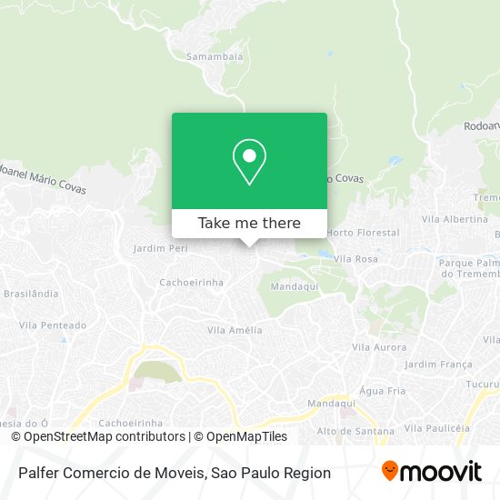 Mapa Palfer Comercio de Moveis