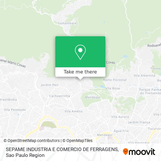 SEPAME INDUSTRIA E COMERCIO DE FERRAGENS map