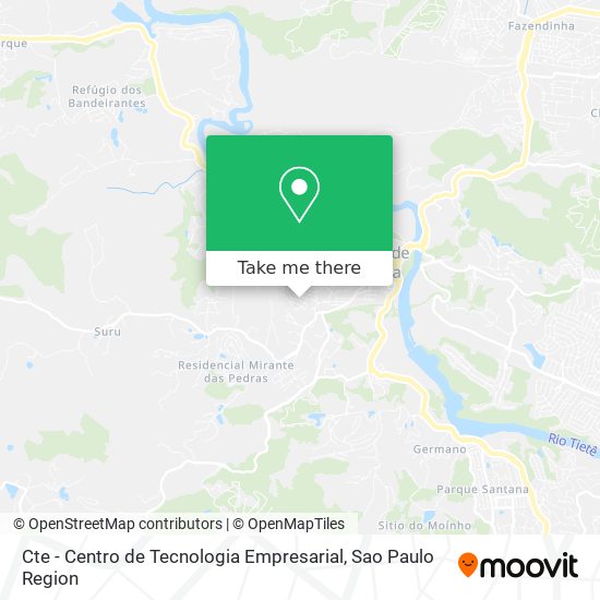 Mapa Cte - Centro de Tecnologia Empresarial