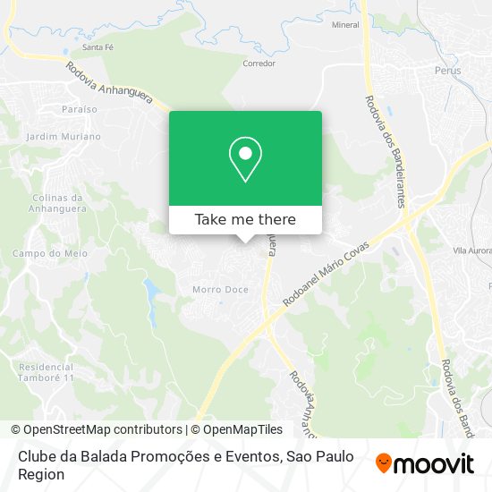 Mapa Clube da Balada Promoções e Eventos