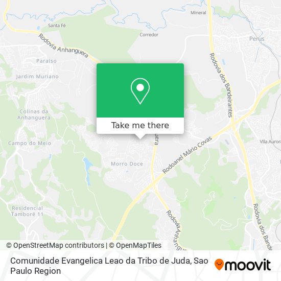 Mapa Comunidade Evangelica Leao da Tribo de Juda