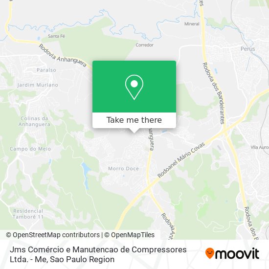 Jms Comércio e Manutencao de Compressores Ltda. - Me map