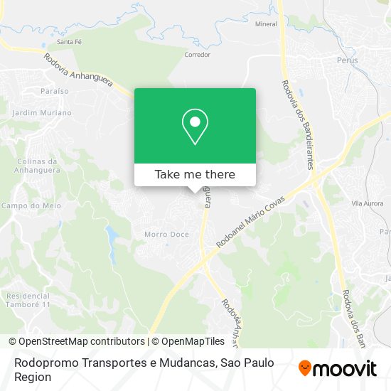 Rodopromo Transportes e Mudancas map