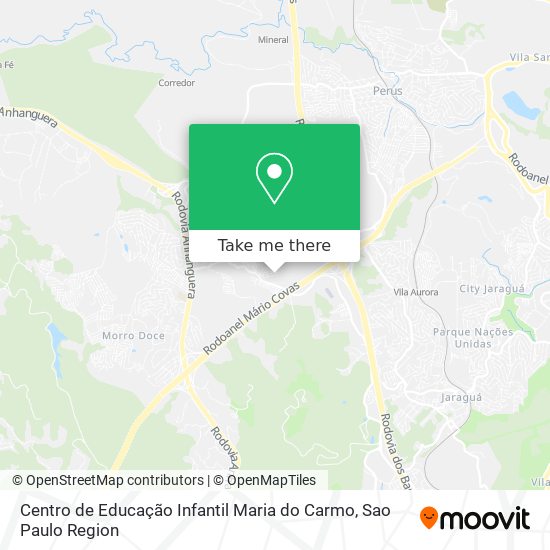 Mapa Centro de Educação Infantil Maria do Carmo