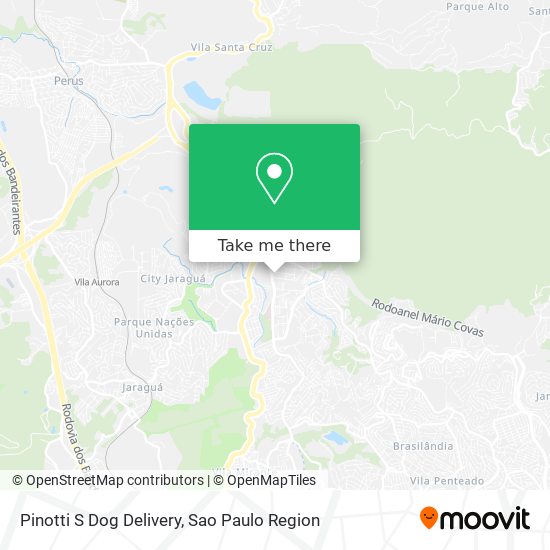 Pinotti S Dog Delivery map