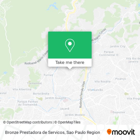 Bronze Prestadora de Servicos map