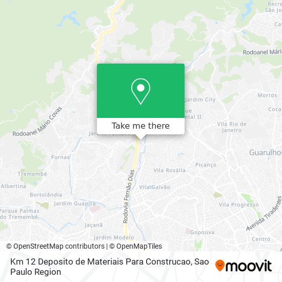Km 12 Deposito de Materiais Para Construcao map