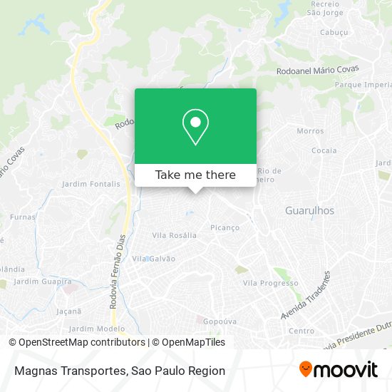 Mapa Magnas Transportes