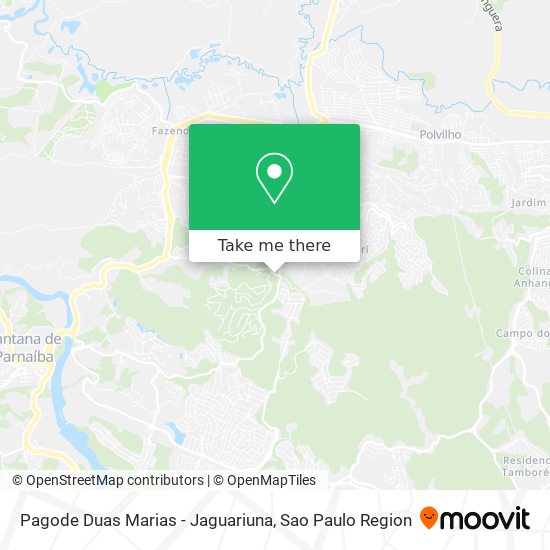 Mapa Pagode Duas Marias - Jaguariuna