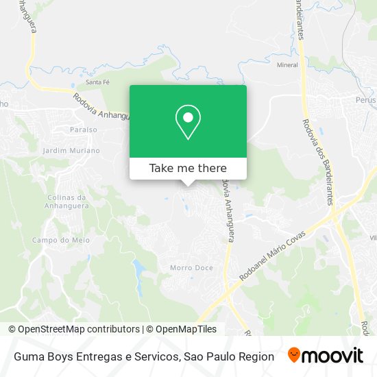 Mapa Guma Boys Entregas e Servicos