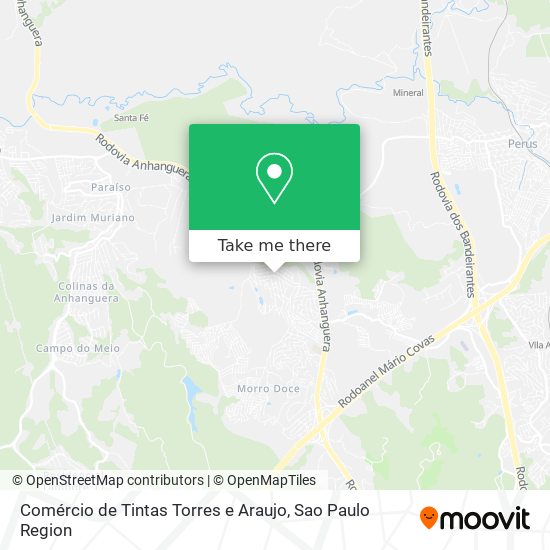 Comércio de Tintas Torres e Araujo map