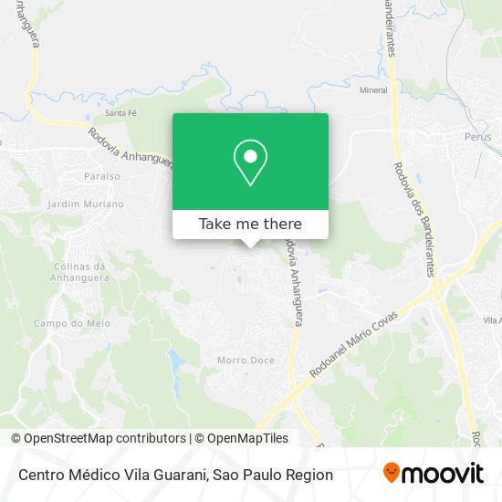 Mapa Centro Médico Vila Guarani