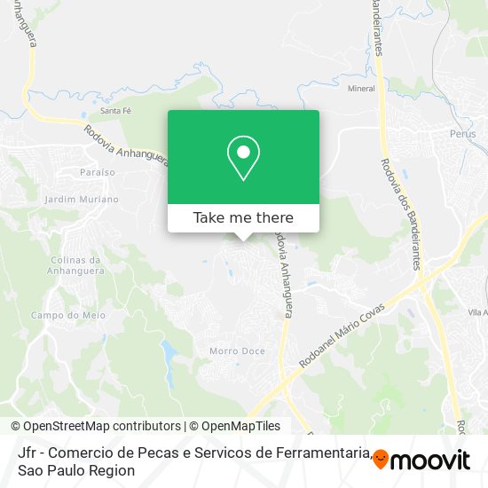 Mapa Jfr - Comercio de Pecas e Servicos de Ferramentaria