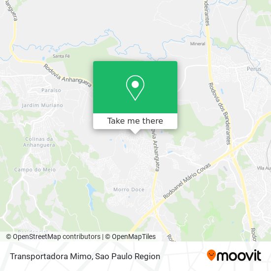 Transportadora Mimo map