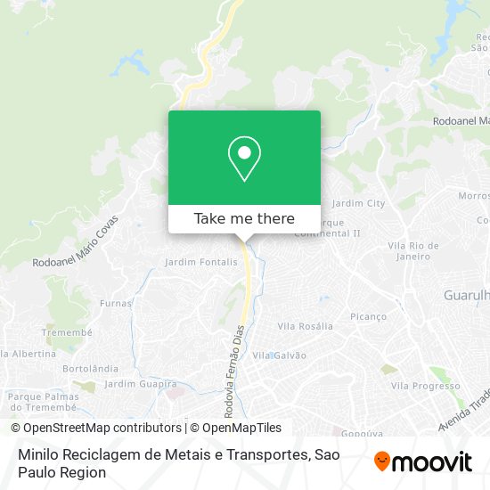 Minilo Reciclagem de Metais e Transportes map