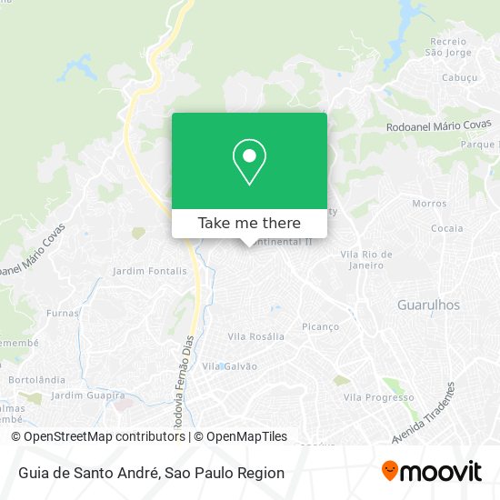 Guia de Santo André map