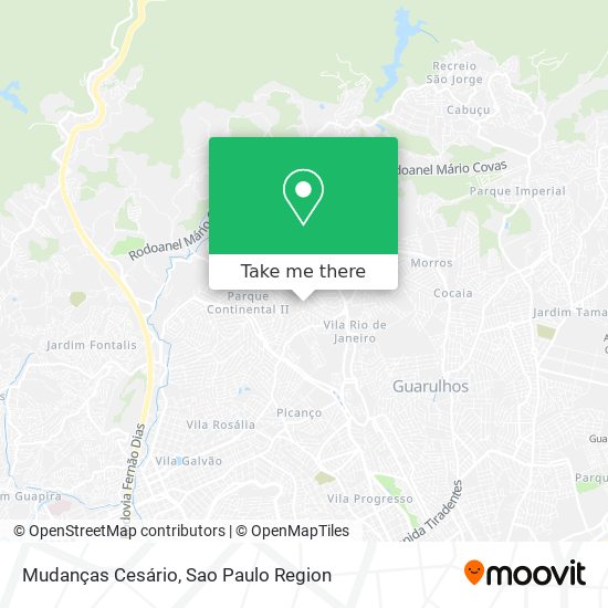 Mudanças Cesário map