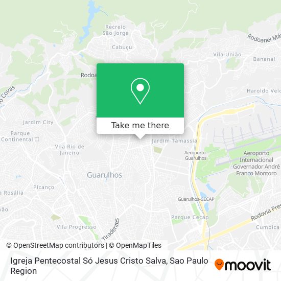 Igreja Pentecostal Só Jesus Cristo Salva map