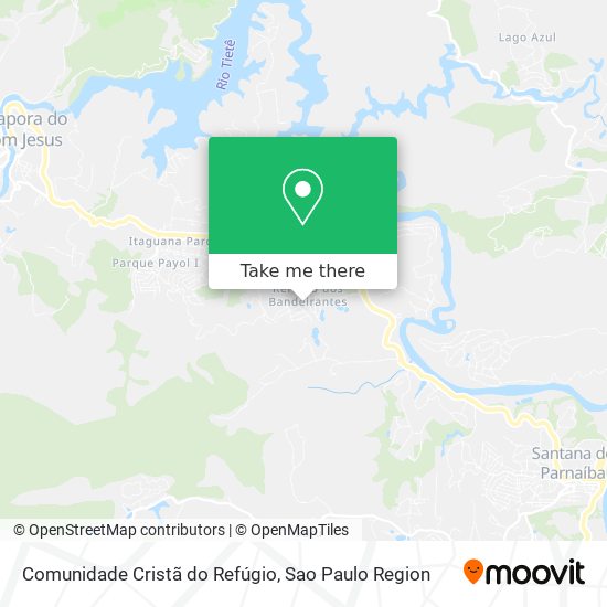 Comunidade Cristã do Refúgio map