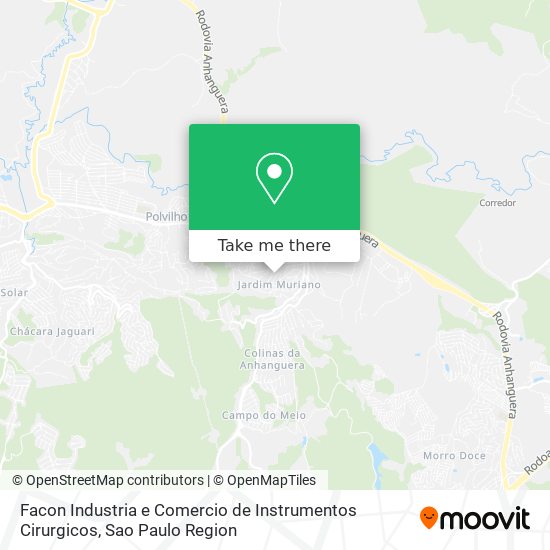 Facon Industria e Comercio de Instrumentos Cirurgicos map
