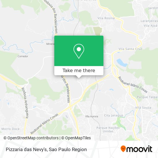 Mapa Pizzaria das Nevy's